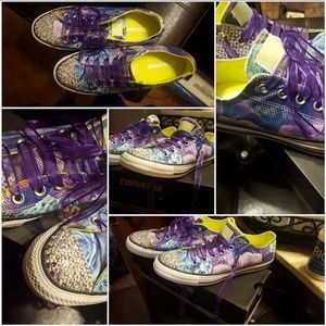 Converse Swarovski crystal shoes
